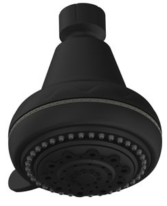 ראש מקלחת ABS סווינג 5 מצבים שחור מט