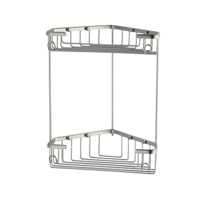 רשת פינתית למקלחת בראס 230X193X300 כרום מט