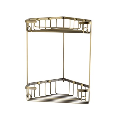 רשת פינתית למקלחת בראס 230X193X300 ברונזה מט