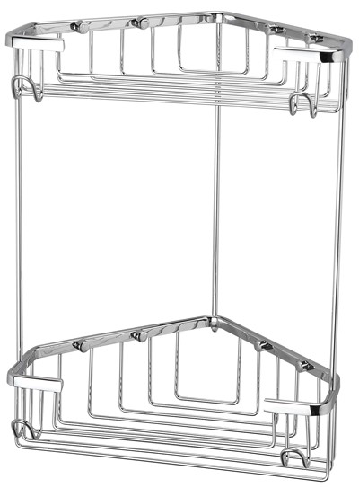 רשת פינתית למקלחת בראס 230X193X300 כרום